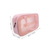 Baluue Transparent Makeup Bag with Smooth Zipper Medium Portable Travel