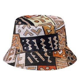 AYPOW Washed Cotton Reversible Packable Bucket Hat Women, UPF50+ Double Sided Wear Fisherman Cap Lightweight & Foldable Summer Sun Hats, Fashion Casual Ladies Girls Beach Hat for Daily Holidays Travel