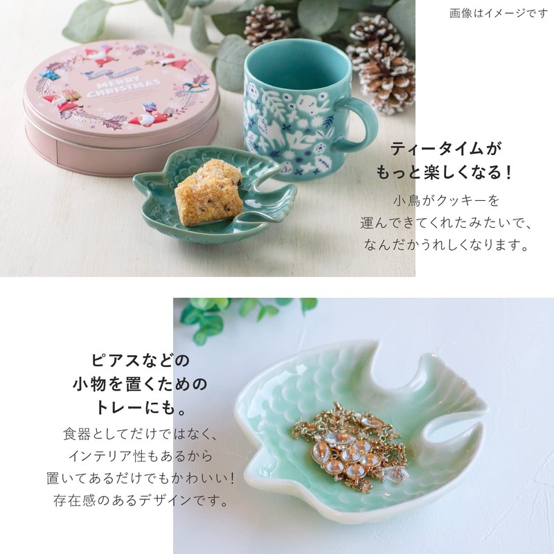 Minorutouki Mino Ware Dinky 120 Tri-Shaped Plate, Iga Mat, Navy