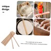 Gadpiparty 10pcs DIY Drumstick Craft Wood Sticks Natural Wood Rods