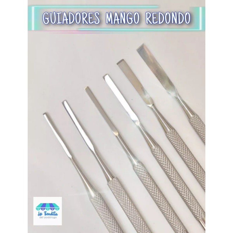 Approach Juego De 6 Guiadores Mango Redondo Para Podología