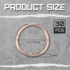 Yaocom 30 Pcs 15% Silver Brazing Joint Solder Ring Silfos
