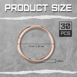 Yaocom 30 Pcs 15% Silver Brazing Joint Solder Ring Silfos Rings for 1/2" O. D. Copper Tubes Silver Solder Brazing Ring for HVAC Copper Tubes Small Welding Process