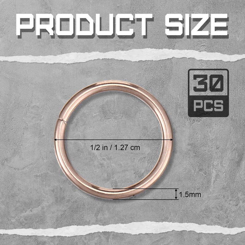 Yaocom 30 Pcs 15% Silver Brazing Joint Solder Ring Silfos