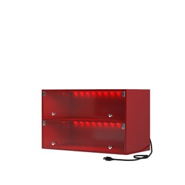 RGB LED Shoe Storage Cabinet for Sneakers Stackable Shoe Storage Rack Organizer