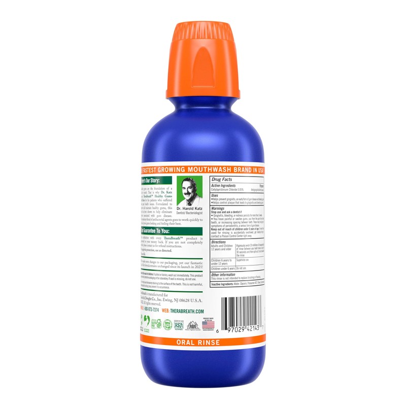 TheraBreath Healthy Gums Oral Rinse Clean Mint Flavor 16 fl