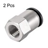 sourcing map Push to Connect Tube Fitting Adapter 12mm Tube