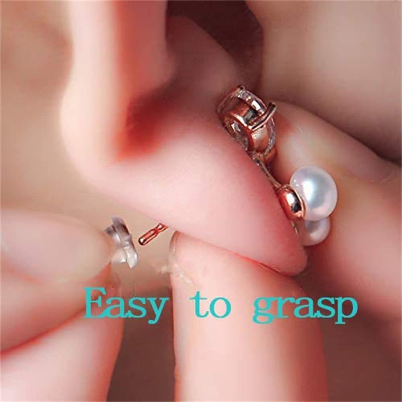 NEoogod Rubber Earring Backs Replacements - Back Earrings for Women