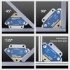 4Pcs Welding Magnets 28lbs Magnetic Welding Holder Metal Positioning Arrow