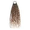 18" Crochet Deep Wave Boho Box Braids With Human Hair