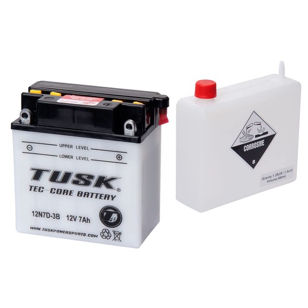 TUSK Tec-Core Battery with Acid 12N7D3B for Yamaha Badger 80