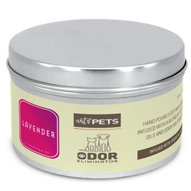 Pet Odor Candle for Dogs and Cats Long-Lasting 72-Hour, Odor Eliminating Candles Burn Natural Soy Wax with Refreshing Scent, Scented Candle to Remove Pet Smells (Lavender)