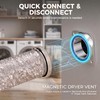 Magnetic Dryer Vent Coupling Kit, 4 Inch, Quick Connect Connector