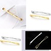 2PCS Mens Stainless Steel Tie Clips Minimalist Necktie Tie Clasp