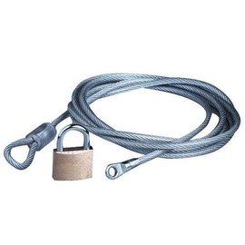 SBU Accessories - CAR Cover Rust Resistant Security Cable and Lock Kit for Car Cover