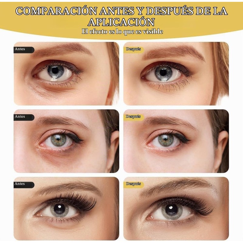 Máscara Parches Ojos Gold Eye Mask 24K Colágeno Antienvejecimiento (A)