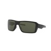 Oakley Men's OO9380 Double Edge Rectangular Sunglasses, Matte Black/Dark Grey,