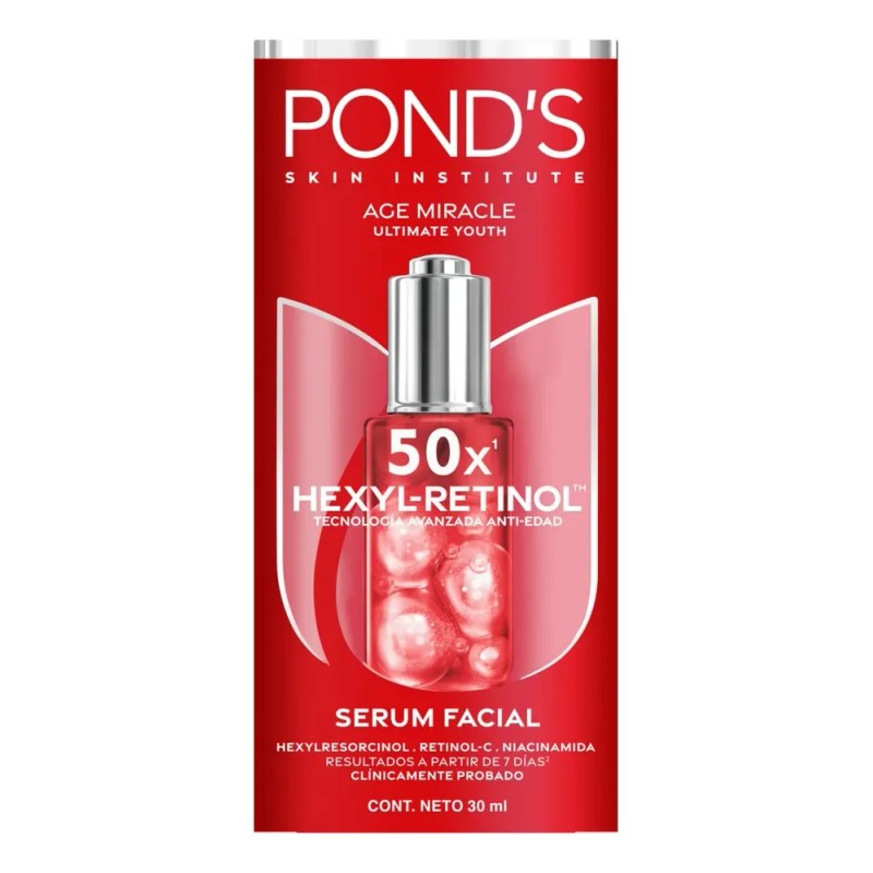 Pond's Sérum Facial 50x Age Miracle Con Hexyl-retinol | 30ml
