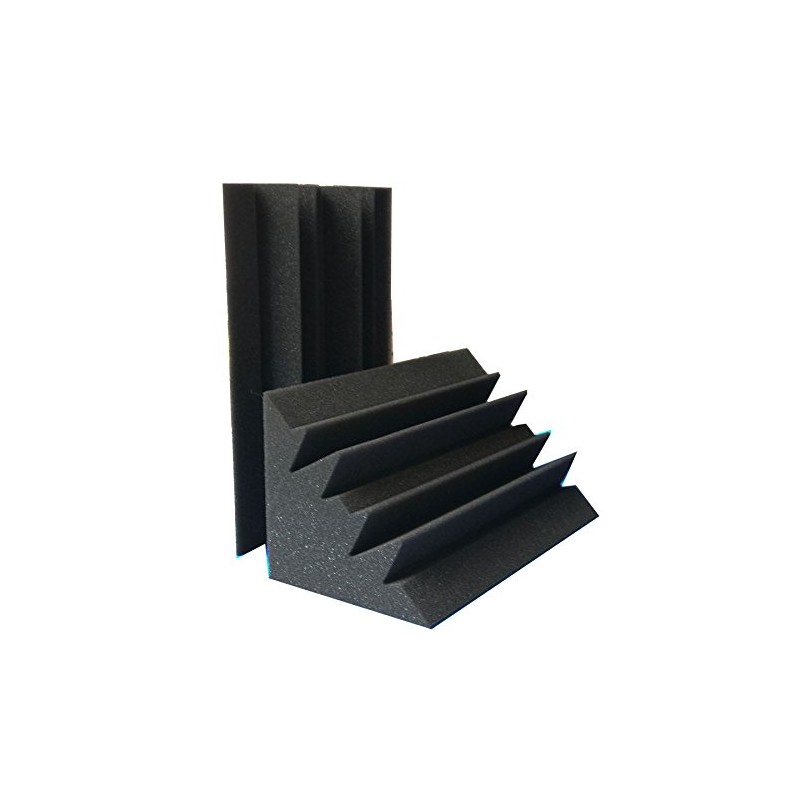 8 PCS 4.6"x4.6"x9.4" Sale Acoustic Foam Black Bass trap Soundproof