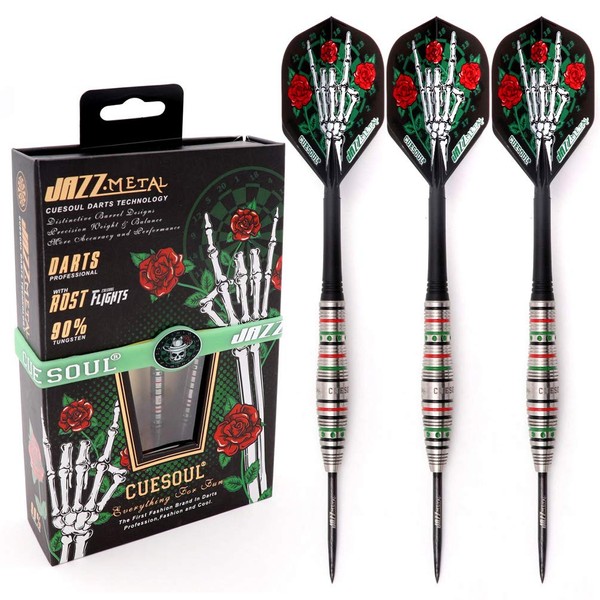 CUESOUL Jazz-Metal 23g Steel Tip 90% Tungsten Dart Set with