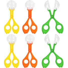 Alipis 6pcs Catcher Handy Multifunctional Scoopers Scissor Tongs for Kids Nature Exploration Toy (Random Color)