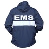 EMS Zipped Pocket Anorak in Navy with White/Reflective Decoration.