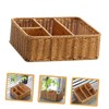 LABRIMP Woven Storage Basket Cosmetic Organiser Drawer Dividers Organizer Decorative