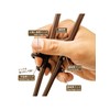 EDISON Edison Chopsticks III, Left Hand, Dark Brown, 7.9 inches