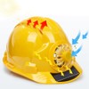 Outdoor Safety Helmet with Solar Power Fan Working Hat Construction