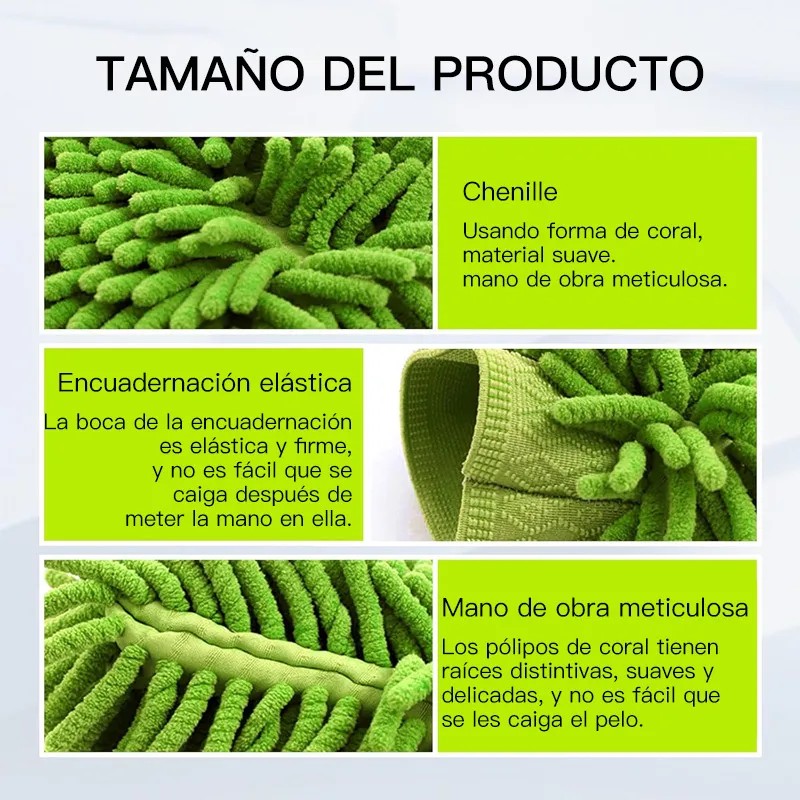 Guantes Franela Microfibra Doble Cara Azul Claro HUANNAXIERWEIYA Pack 4