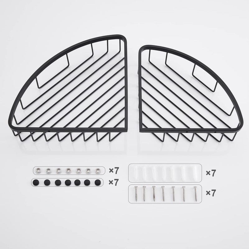 GORDEE [2 Pack] Corner Shower Caddy Shelf Organizer, Stainless Steel