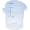 Carlisle FoodService Products Storplus Round Food Storage Container with Stackable