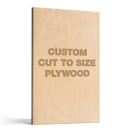 Baltic Birch Plywood Custom Cut Craftwood Customized to Size, B/BB Grade Craft Wood, Stronger Than Basswood Sheets, for Laser, CNC Cutting, Wood Burning and Crafting