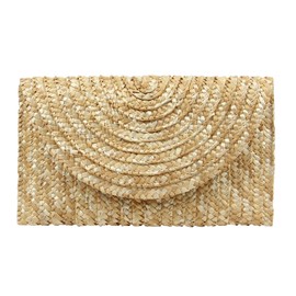 Freie Liebe Straw Clutch Bag for Women Summer Clutch Purses Beach Envelope Wallet Woven Handbags