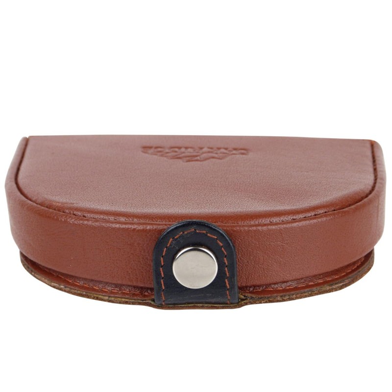 Oakridge Leather Mens Two Tone Coin Tray - Cognac/Black