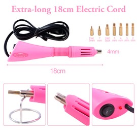 BLINGINBOX Hotfix Applicator Tool 2 Boxes of 4000 pcs Rhinestone with Flat Back Gems Round Hotfix Rhinestone for Clothes and Shoes