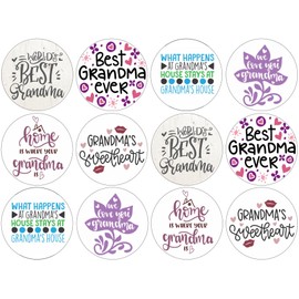 24 x Grandmothers Day 4.4cm Edible Wafer Card Disc Cupcake Toppers (NOT PRE Cut)