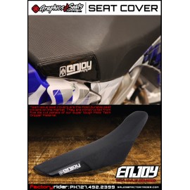 ENJOY MFG 2009-2010 Husqvarna TC TXC TE SMR 250 310 450 510 Seat Cover   ALL BLACK #139