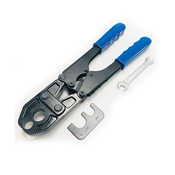 EFIELD 1/2-Inch & 3/4-Inch Combo Pex Pipe Crimping Tool for