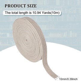 BENECREAT 11 Yards Linen Binding Book Tape, 3/8 inch Wide Bookbinding Repair Tape Cloth Supplies for Bookbinding Book Arts Sewing DIY Craft