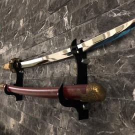 BDKMMS Wall Mount Sword Holder, Sword Hanger Display Stand mount-Sword display Holder Rack for Katana Wakizashi Tanto Sword