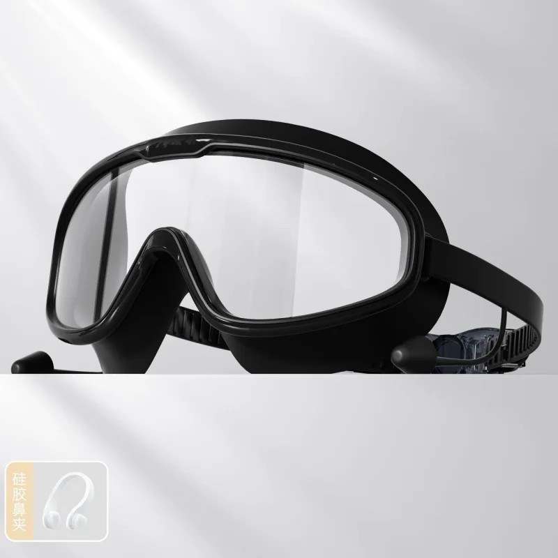 Anti-Fog Swim Goggles and Cap Set for Adults – Wide-View