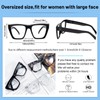 OCCI CHIARI XL Reading Glasses Women Large head Comfortable Readers