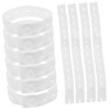 CHILDWEET 20 Pcs Elastic Clothes Storage Bands, Adjustable Roll Up