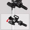 Portable Double Lock Door Security Latch - Hotel & Home Entryway Safety Gateman Black
