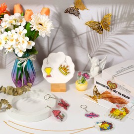 Cridoz Shrinky Art Paper Sheets, 36pcs, 5.7 x 7.9 inches, Matte PVC Plastic, Ideal for Arts & Crafts