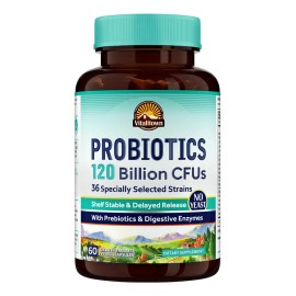 Vitalitown Probióticos 120b Cfu 36 Cepas 60 Cápsulas Veganas