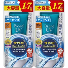  Biore UV Aquarich Water Essence, 3.0 oz (85 g), Sunscreen, SPF50+/PA++++ x 2 Pieces