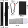 Swing attachment, hammock attachment set, hanging chair attachment with 2