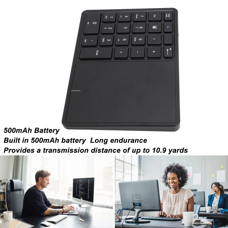 Wireless Numeric Keypad Professional 22 Keys Dual Modes Bluetooth 4.2